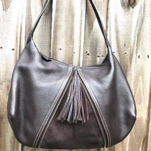 Longchamp leather hobo bag purse handbag